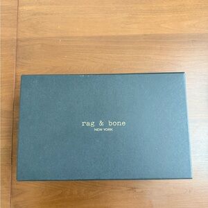 Empty Rag & Bone Black Box with Gold Logo